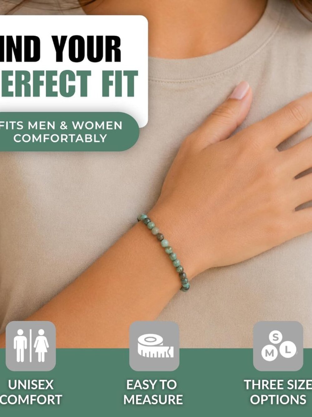 Gemstone Beaded Bracelets For Women and Men – Promotes Protection, Courage, Focu - Picture 3 of 7